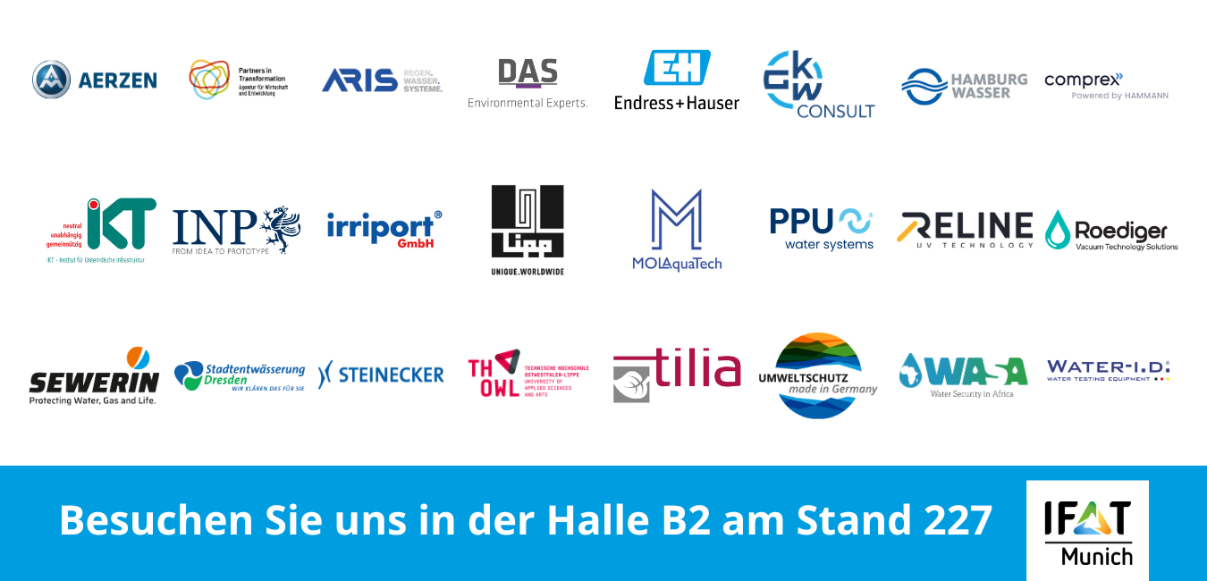 Logo-Wand IFAT Webseite